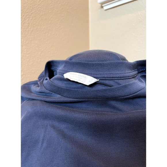 LUCKY BRAND Women's Long Sleeve Blue T-Shirt Top Flared Size MEDIUM - Picture 4 of 4